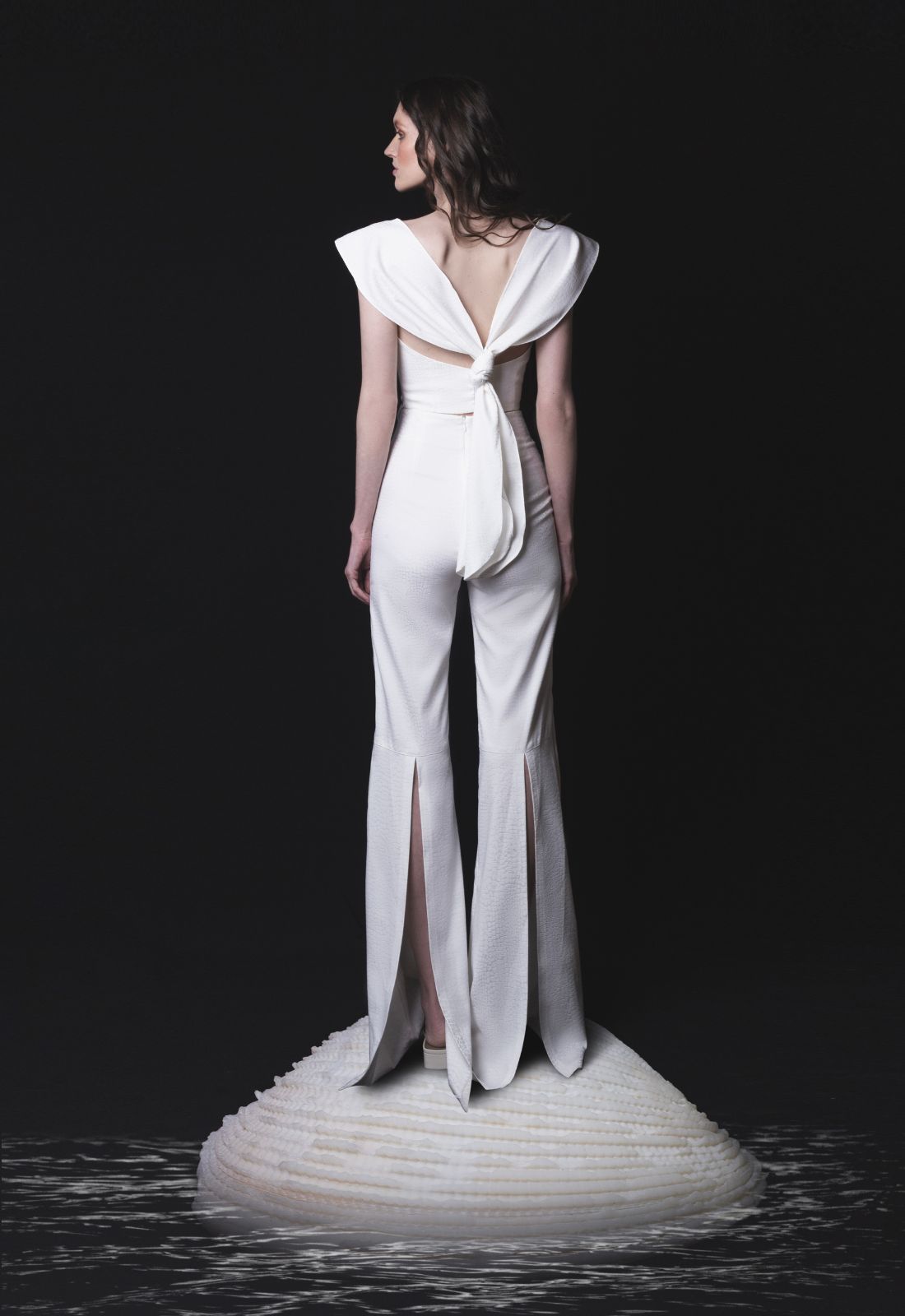 pantalón mujer tiro alto elegante